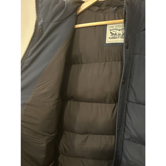 Levi’s Full Length Navy Parka Jacket | NWOT | Size Large - Picture 5 of 9